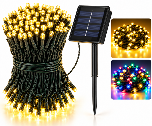 Luces Navidad Con Panel Solar