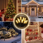 Luces Navidad Con Panel Solar
