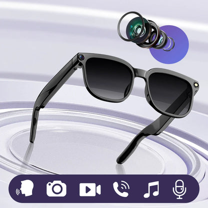 Smart Glasses - Gafas Inteligentes AI con Cámara HD, IA, Traductor.