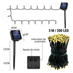 Luces Navidad Con Panel Solar